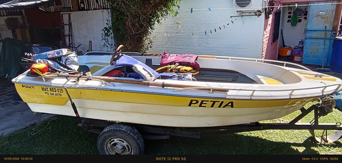 Lancha Sioux Con Un Motor De 25 Hp Parsun Más Accesorios