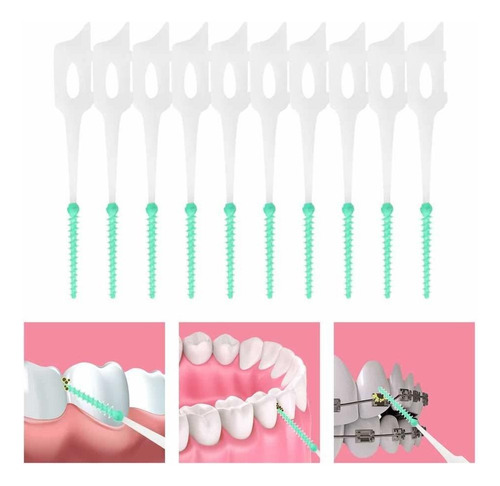 Silicona Dental Pick Cepillo Interdental Cepillo De Dientes