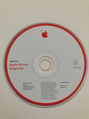 Apple Service Diagnostic  De 2003