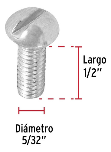 Tornillo Tipo Estufa 5/32' X 1/2' Fiero 44606