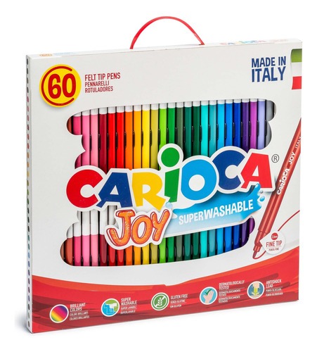 Marcadores Italianos Carioca Joy X60 Colores Escolares