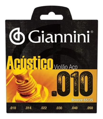 Encordoamento Giannini Acústico (violão Aço) 