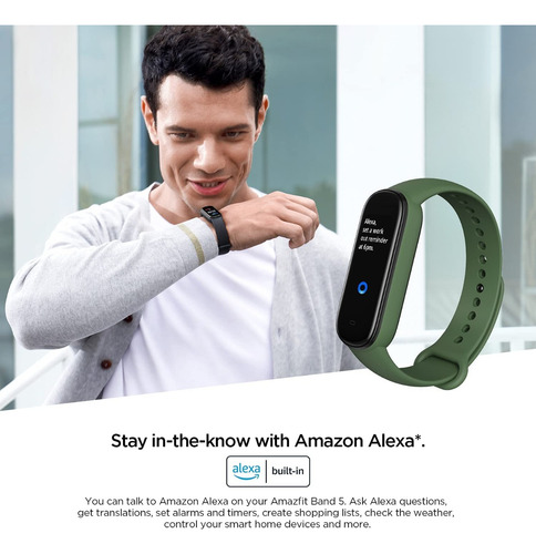 Imagen 5 de 7 de Amazfit Band 5 Smart Watch Con 2 Correas