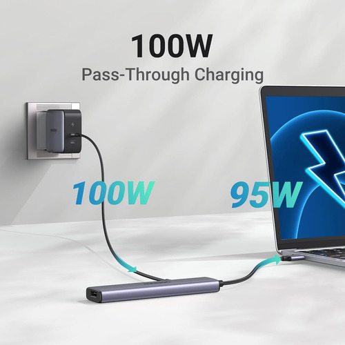 Ugreen Revodok Usb-c Hub 5 En 1 Adaptador 4k Hdmi 100w Pd