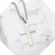 Comprar Cadena Tourbillón Con Dije Cruz Crucifijo Acero Quirúrgico 