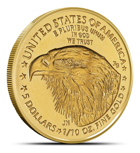 Moneda De Oro Águila Americana (tipo 2) 1/10 Onz. Ley .9167