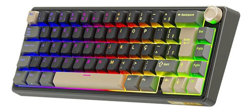 Teclado Mecanico Gamer Royal Kludge Rkr65 Rgb Abnt2 S/ Brown