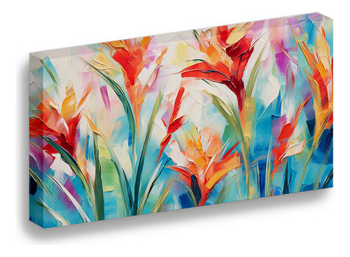 Cuadro Lienzo Canvas Flor Paraiso Multicolor Recamara 80*120