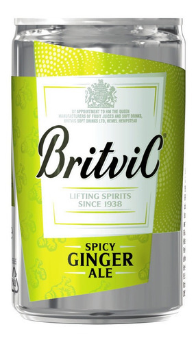 Britvic Ginger Ale Lata 150 Ml X24 Importada Uk