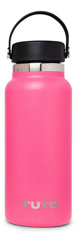 Garrafa Térmica Isolada A Vácuo Tuyo Parede Dupla 1l Inox Cor Rosa