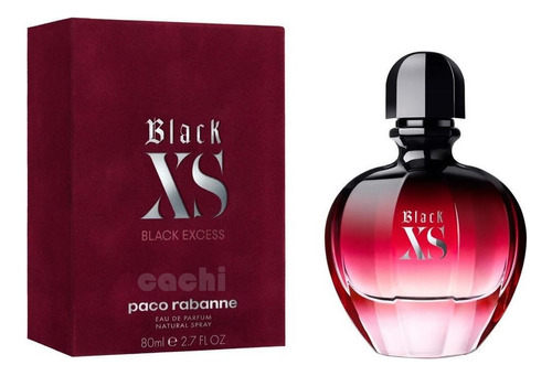 Perfume Black Xs For Her 80ml Paco Rabanne Original
