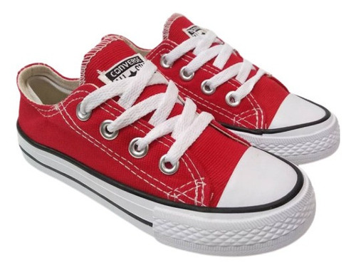 Zapatos Converse All Star Chuck Taylor Niños Niñas Rojos | MercadoLibre