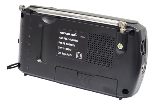 Radio Portátil De Bolsillo Tecnolab Am/fm/sw Tl634