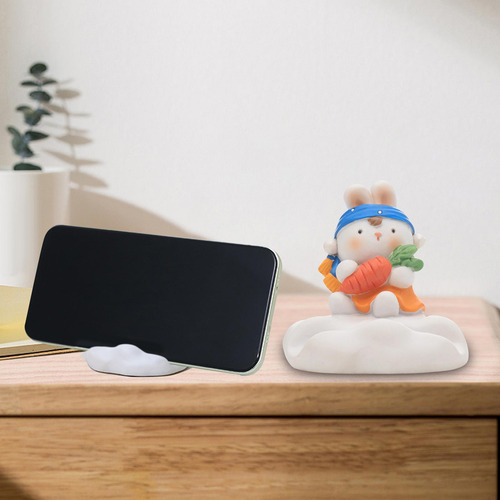 Soporte Para Teléfono Móvil Con Escultura De Conejo