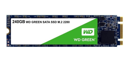 Imagen 1 de 4 de Disco sólido SSD interno Western Digital WD Green WDS240G2G0B 240GB verde