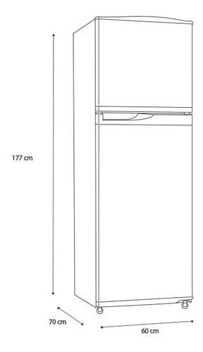 Refrigerador auto defrost Mabe RMA1130JMFE0 grafito con freezer 300L