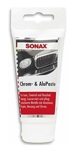 Cuidado De Pintura - Sonax (308000) Pasta De Cromo Y Alumini