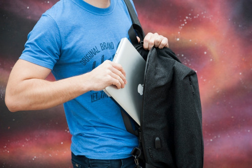 Imagen 5 de 10 de Mochila Porta Notebook 17¨ Inteligente Smart Usb Biwo Full