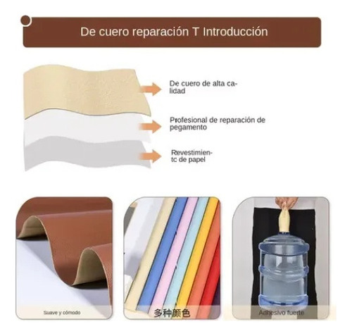 P Parche De Reparación De Cuero Autoadhesivo Para Sof