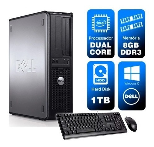 Computador Usado Dell Optiplex Mt Dcore 8gb Ddr3 1tb Brinde