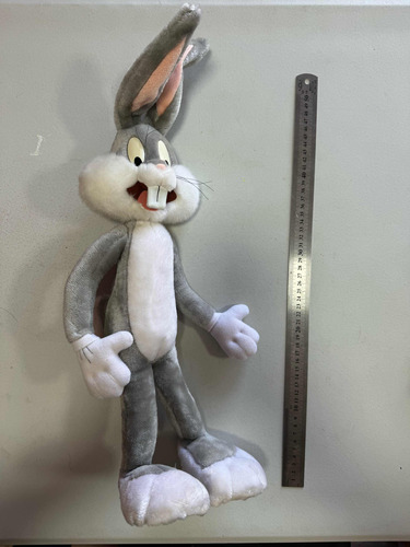 Peluche Bugs Bunny Looney Tunes Ojos Platico Usado Original