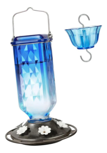 Alimentador De Colibrí Para Al Aire Libre Adorno De Azul