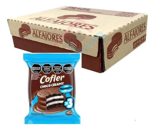 Alfajor Cofler Choco Creamy Caja X 21un