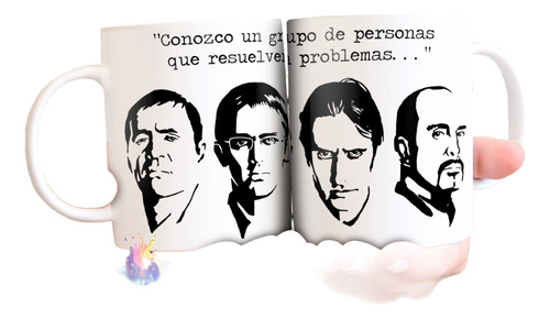 Los Simuladores Personajes Taza Ceramica Frase Conozco Grupo