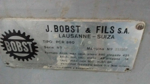 Pegadora De Estuches Bobst