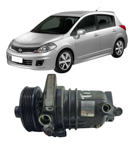 Compressor Ar Condicionado Tiida 09/13 92600cj63a Origi Usad