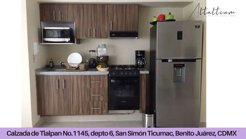 Venta Departamento Calzada De Tlalpan No. 1145 Depto.6, San Simón Ticumac, Benito Juárez, Cdmx Pma26-di