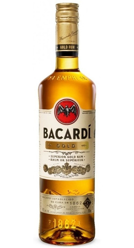 Ron Bacardi Carta Oro 1l.  Envío Gratis