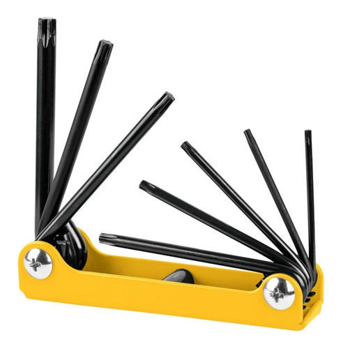 Juego De 8 Llaves Torx Tipo Navaja, Lámina, Pretul 22725