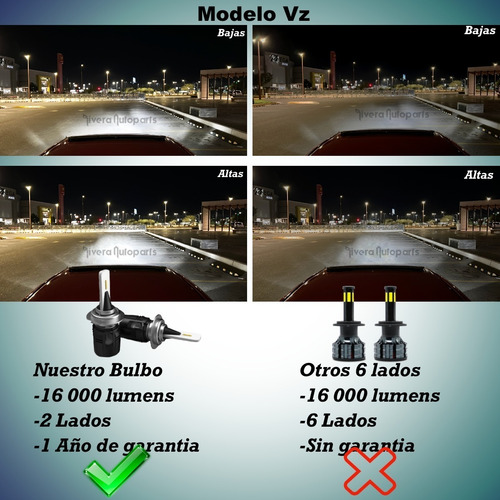 Dz Bulbo Led Tipo Xenon 16 000lm Niebla H11 Tt 2008 Whd