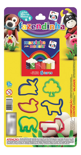 Imagem 1 de 2 de Brinquedo Infantil Massinha De Modelar Didática Pica Pau
