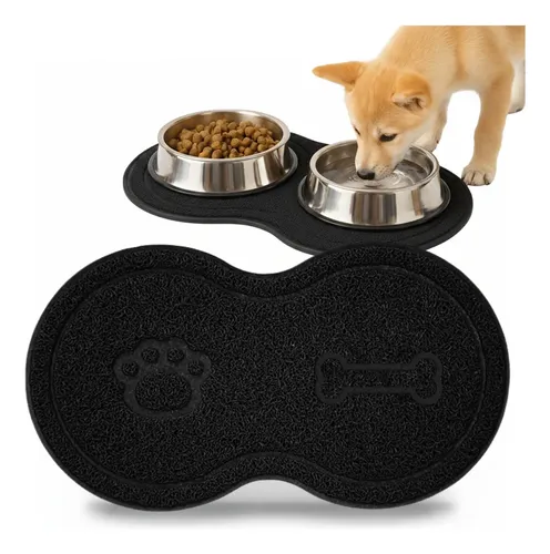 Tapete Pet Comedouro Para Gato E Cães  De Água Ração Comida