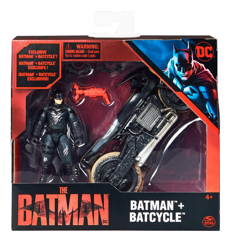 The Batman Dc Comics Figura Batman + Batcycle Original