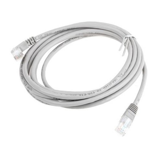 Cable De Red Certificado Patch Cord Cat 6 Qpcom Gris 1m