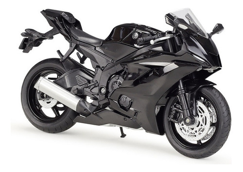 Yamaha R6 1:12 Miniatura Metal Moto Con Base