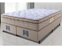 Comprar Cama Box Queen Colchão Ortopédico+box One Face Espuma D33