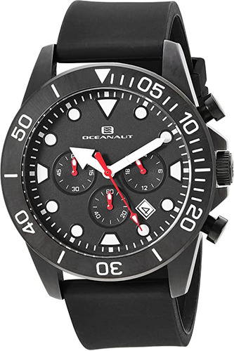 Oceanaut Reloj Oc1310 Naval Analógico De Cuarzo Negro Para