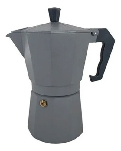 Cafetera Tipo Italiana Aluminio Gris Moka 300ml Cocina Bazar