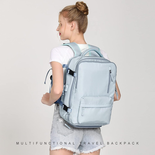 Mochila Viaje Impermeable Antirrobo Con Puerto Usb Notebook