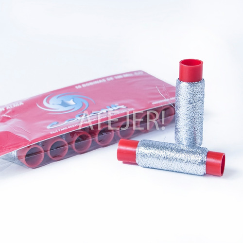 Hilo De Lurex Marca Corona 10 Bobinas De 100 Mts C/u