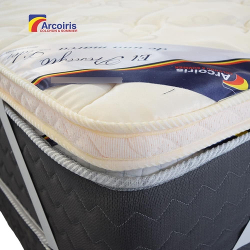Imagen 1 de 6 de Arco Iris Pillow Hipersoft Desmontable Matelaseado 160x190