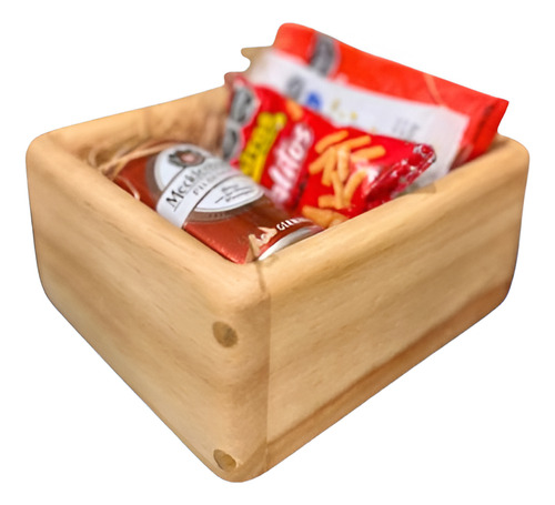 Caja + Cerveza Y Snacks Para Regalo Tamaño Mediano