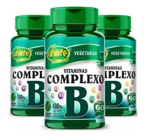 Comprar 3x Vitaminas Complexo B 500mg Unilife B1 B2 B3 B5 B6 B7b9b12