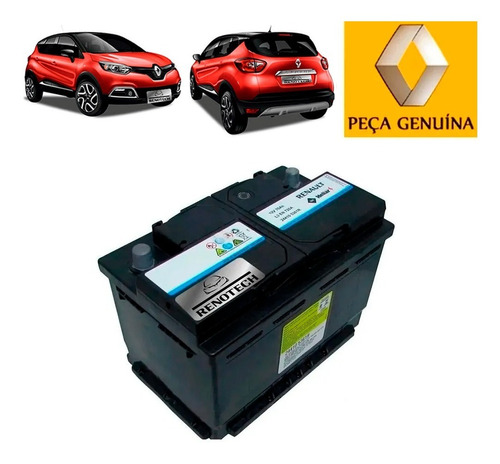 Bateria 12v 70amp Captur 2016 Acima 244105361r