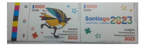 Par De Estampillas Juegos Panamericanos Santiago 2023