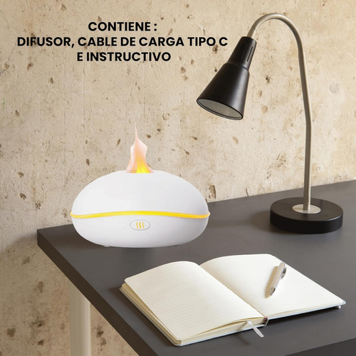 Difusor De Aromaterapia Y Humidificador Ultrasonico Con Luz